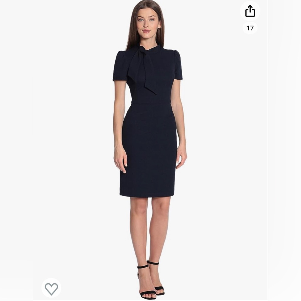 Maggy London bow neck midi sheath 6